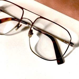 TIJN Chasel Silver/Gold Metal Oversized Glasses